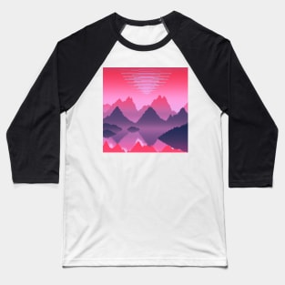 Pink sunset Baseball T-Shirt